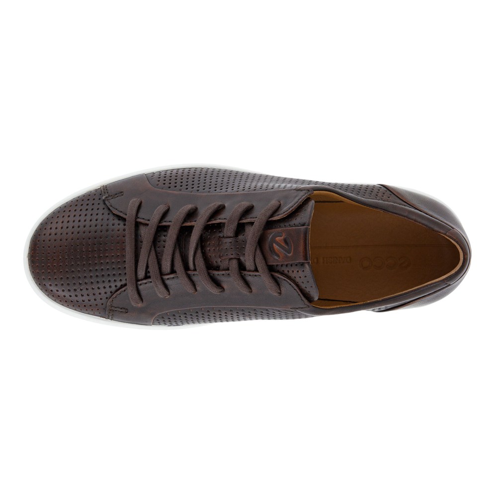 Tenis Hombre - ECCO Soft 7 Laced - Marrom - EOU780432